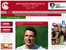 Tablet Screenshot of muenchner-sportclub.de